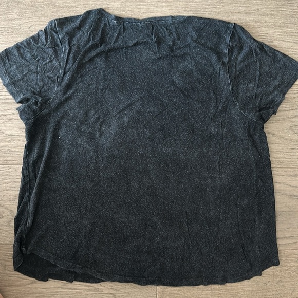 EUC Pacsun Distressed Dark Gray Pocket Tee - Picture 3 of 3